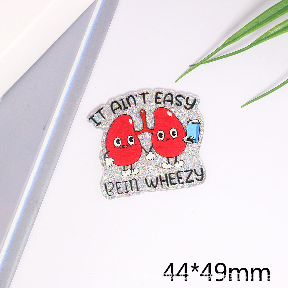 Wholesale 10pcs Cartoon Letter Accessories Diy Cute Patch Accessories FlatBack